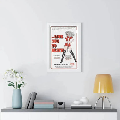 LOVE YOU TO DEATH 1977 - Framed Movie Poster - The Sticker Space