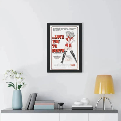 LOVE YOU TO DEATH 1977 - Framed Movie Poster - The Sticker Space