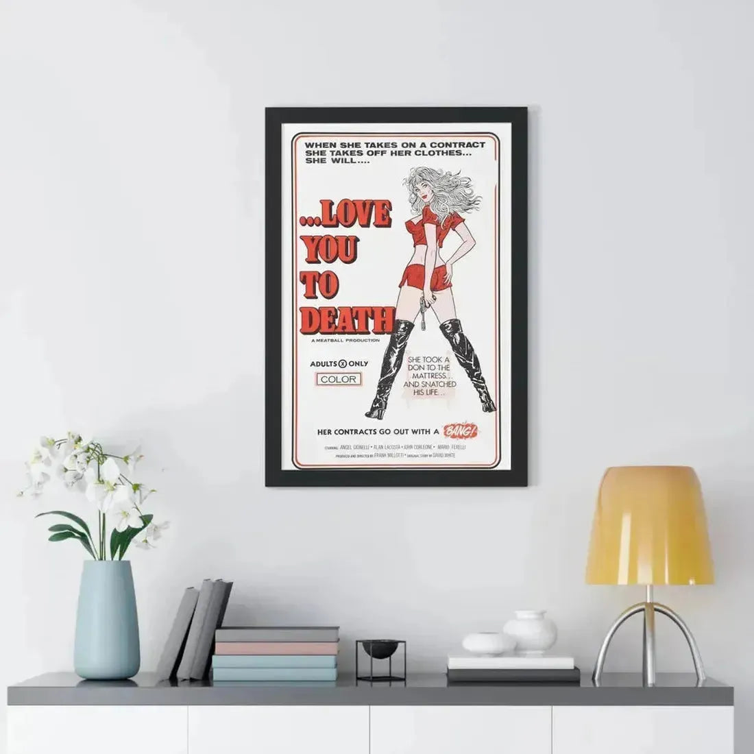 LOVE YOU TO DEATH 1977 - Framed Movie Poster - The Sticker Space