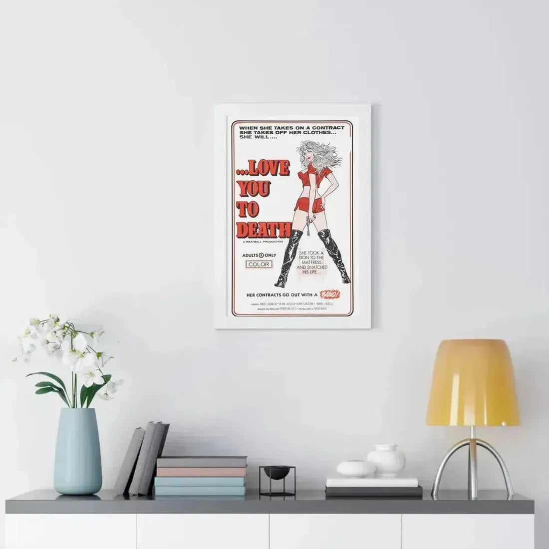 LOVE YOU TO DEATH 1977 - Framed Movie Poster - The Sticker Space