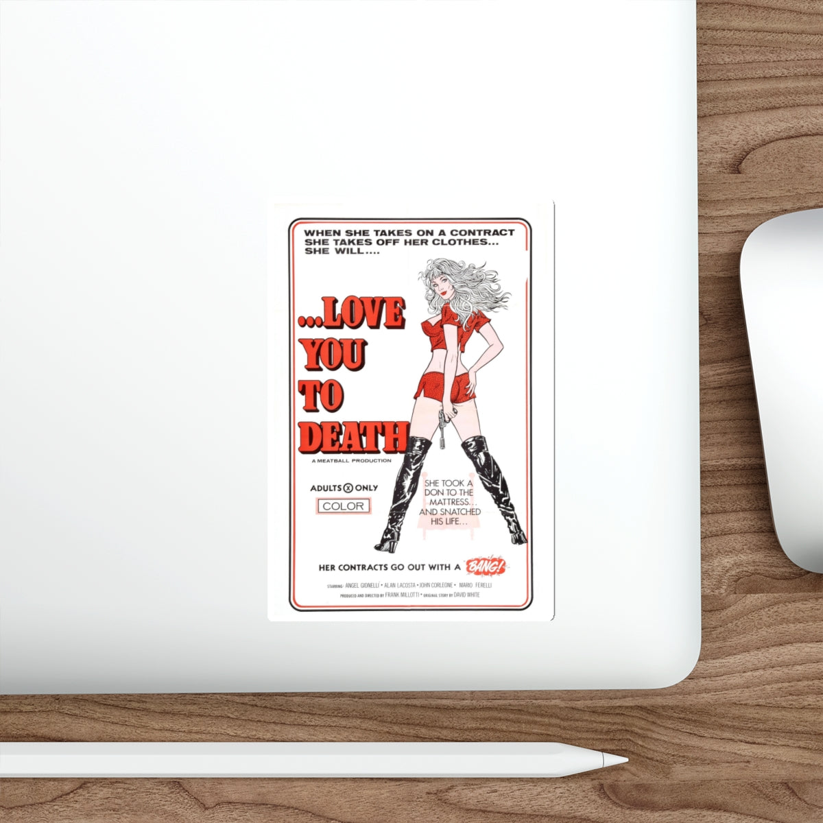 LOVE YOU TO DEATH 1977 Movie Poster STICKER Vinyl Die-Cut Decal-The Sticker Space