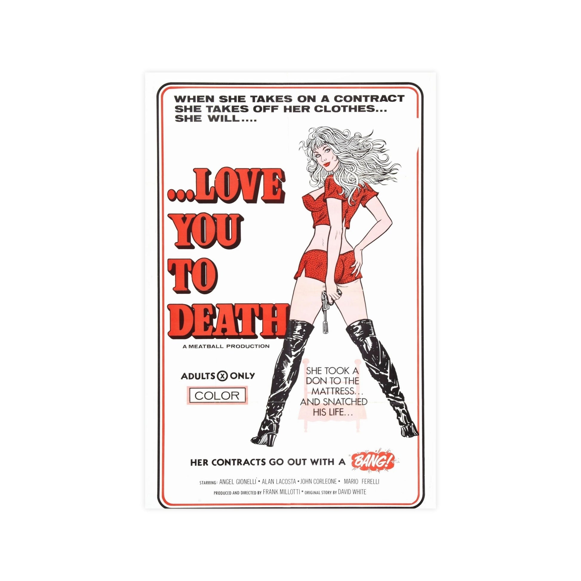 LOVE YOU TO DEATH 1977 - Paper Movie Poster-12″ x 18″ (Vertical)-The Sticker Space