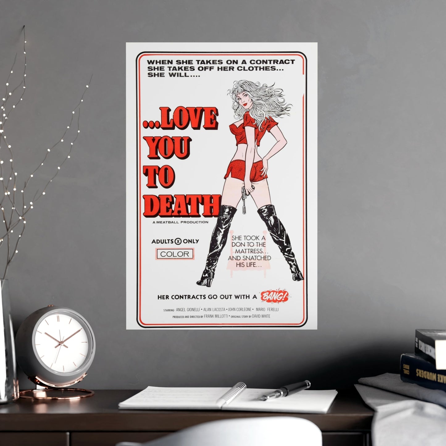 LOVE YOU TO DEATH 1977 - Paper Movie Poster-The Sticker Space