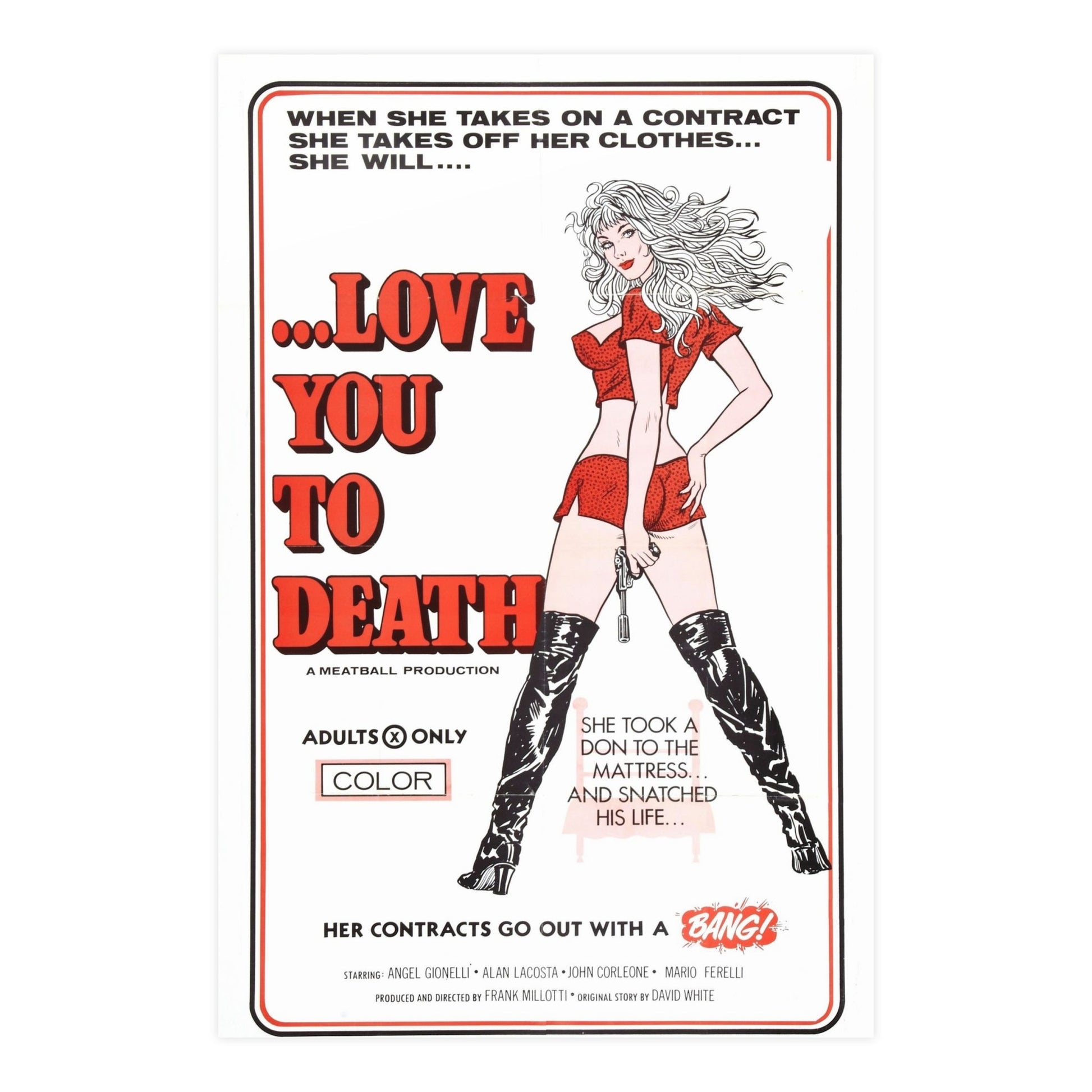 LOVE YOU TO DEATH 1977 - Paper Movie Poster-24″ x 36″ (Vertical)-The Sticker Space