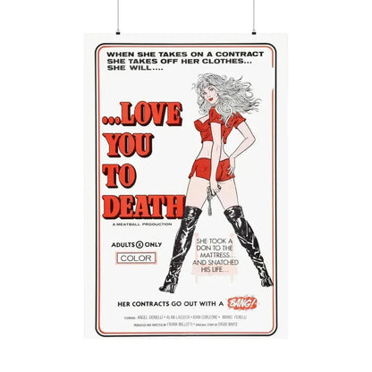 LOVE YOU TO DEATH 1977 - Paper Movie Poster 36" x 54" Matte - The Sticker Space