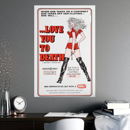 LOVE YOU TO DEATH 1977 - Paper Movie Poster-The Sticker Space