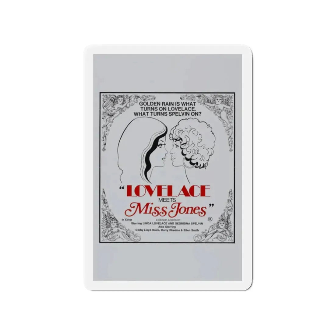 LOVELACE MEETS MISS JONES 1975 Movie Poster - Refrigerator Magnet - The Sticker Space