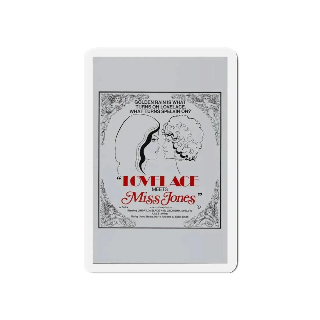 LOVELACE MEETS MISS JONES 1975 Movie Poster - Refrigerator Magnet - The Sticker Space