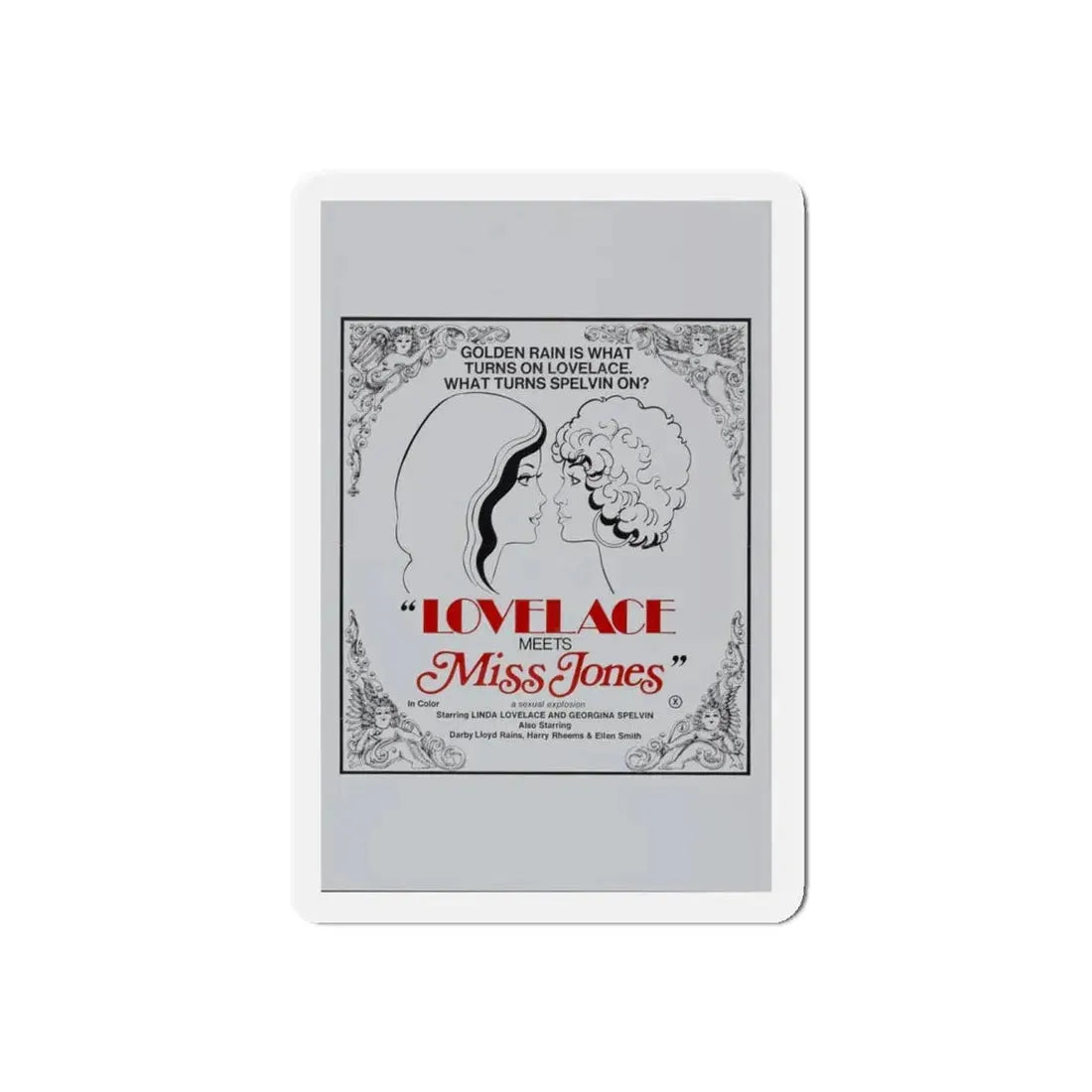 LOVELACE MEETS MISS JONES 1975 Movie Poster - Refrigerator Magnet - The Sticker Space