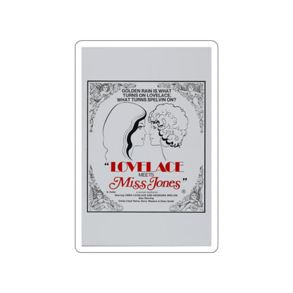 LOVELACE MEETS MISS JONES 1975 Movie Poster STICKER Vinyl Die-Cut Decal-2 Inch-The Sticker Space