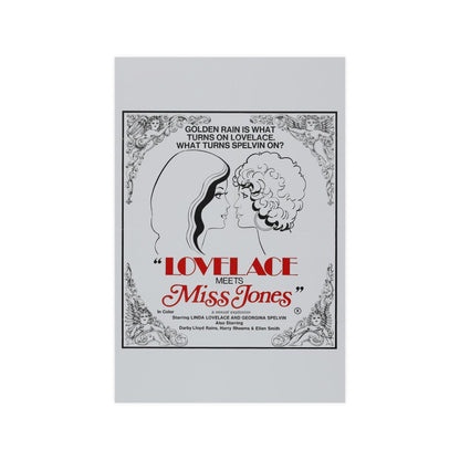 LOVELACE MEETS MISS JONES 1975 - Paper Movie Poster-12″ x 18″ (Vertical)-The Sticker Space