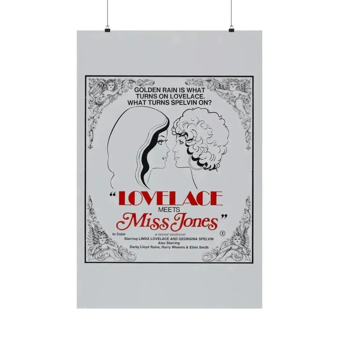 LOVELACE MEETS MISS JONES 1975 - Paper Movie Poster 24″ x 36″ Matte - The Sticker Space