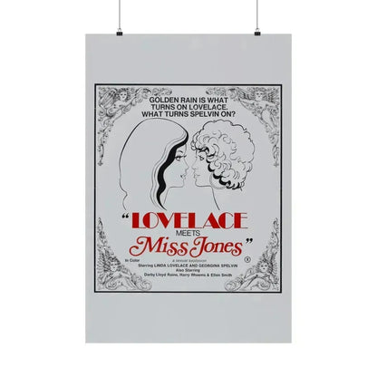 LOVELACE MEETS MISS JONES 1975 - Paper Movie Poster 24″ x 36″ Matte - The Sticker Space