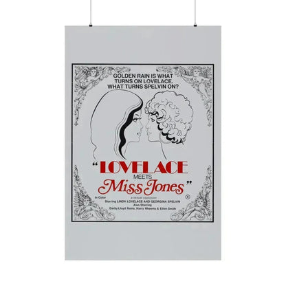 LOVELACE MEETS MISS JONES 1975 - Paper Movie Poster 36" x 54" Matte - The Sticker Space