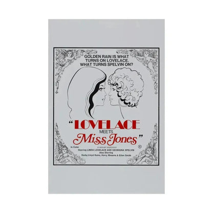 LOVELACE MEETS MISS JONES 1975 - Paper Movie Poster - The Sticker Space