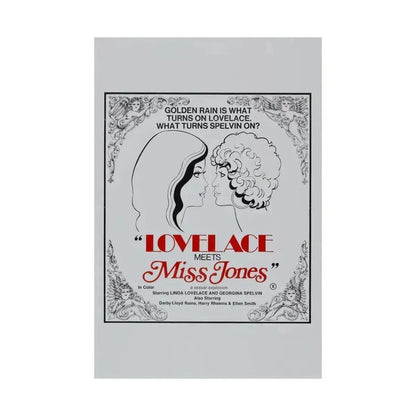 LOVELACE MEETS MISS JONES 1975 - Paper Movie Poster - The Sticker Space