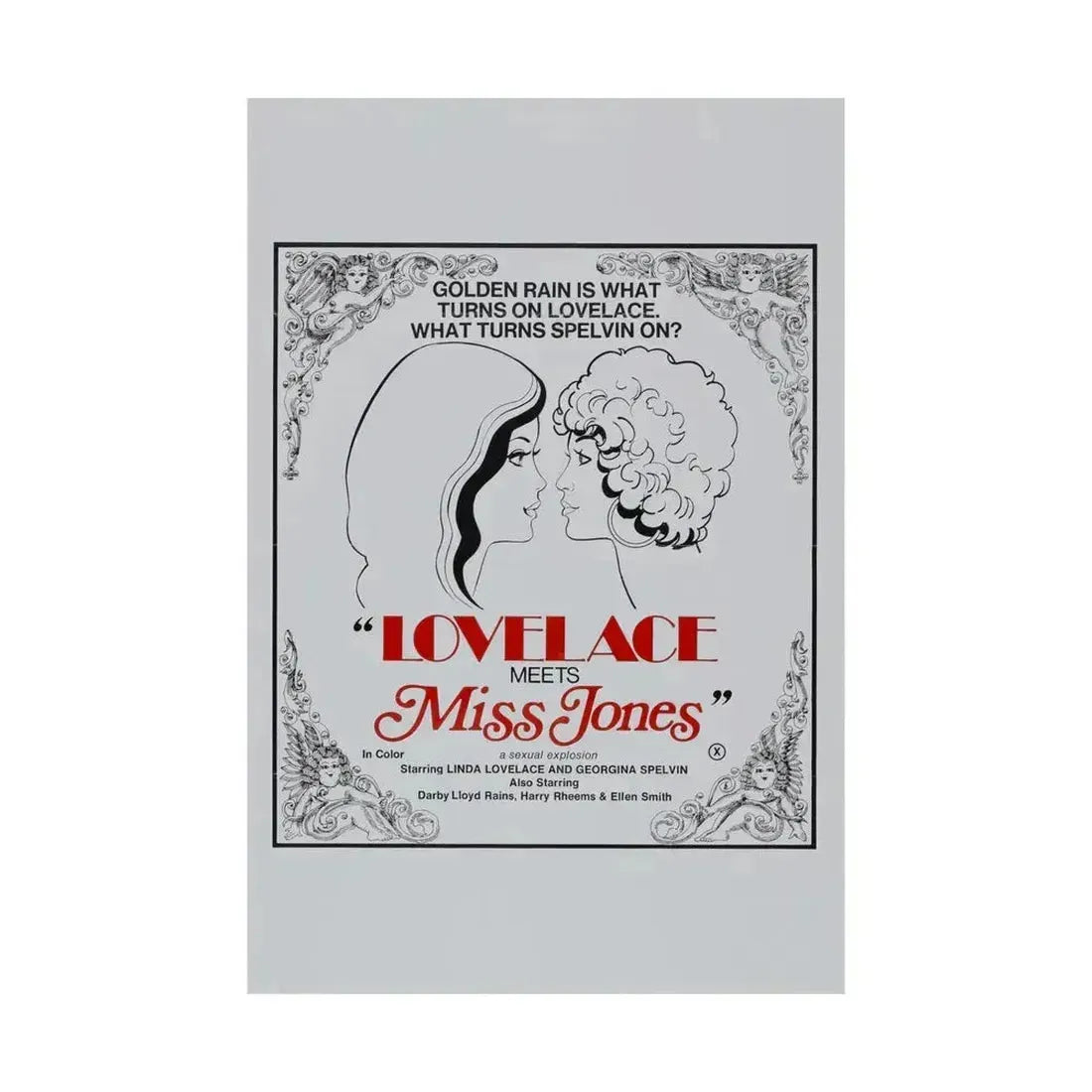 LOVELACE MEETS MISS JONES 1975 - Paper Movie Poster - The Sticker Space