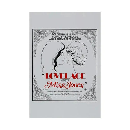 LOVELACE MEETS MISS JONES 1975 - Paper Movie Poster - The Sticker Space