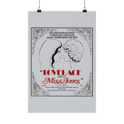 LOVELACE MEETS MISS JONES 1975 - Paper Movie Poster - The Sticker Space