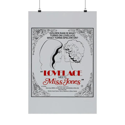 LOVELACE MEETS MISS JONES 1975 - Paper Movie Poster - The Sticker Space
