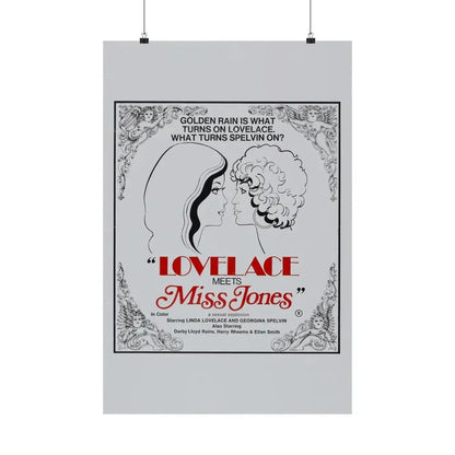 LOVELACE MEETS MISS JONES 1975 - Paper Movie Poster - The Sticker Space