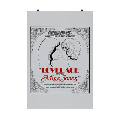 LOVELACE MEETS MISS JONES 1975 - Paper Movie Poster - The Sticker Space