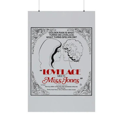 LOVELACE MEETS MISS JONES 1975 - Paper Movie Poster - The Sticker Space