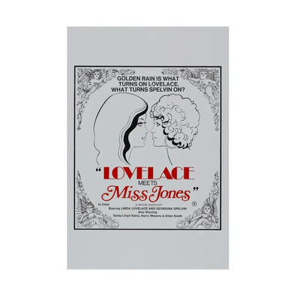 LOVELACE MEETS MISS JONES 1975 - Paper Movie Poster - The Sticker Space