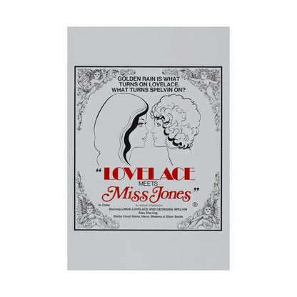 LOVELACE MEETS MISS JONES 1975 - Paper Movie Poster - The Sticker Space