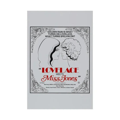 LOVELACE MEETS MISS JONES 1975 - Paper Movie Poster - The Sticker Space