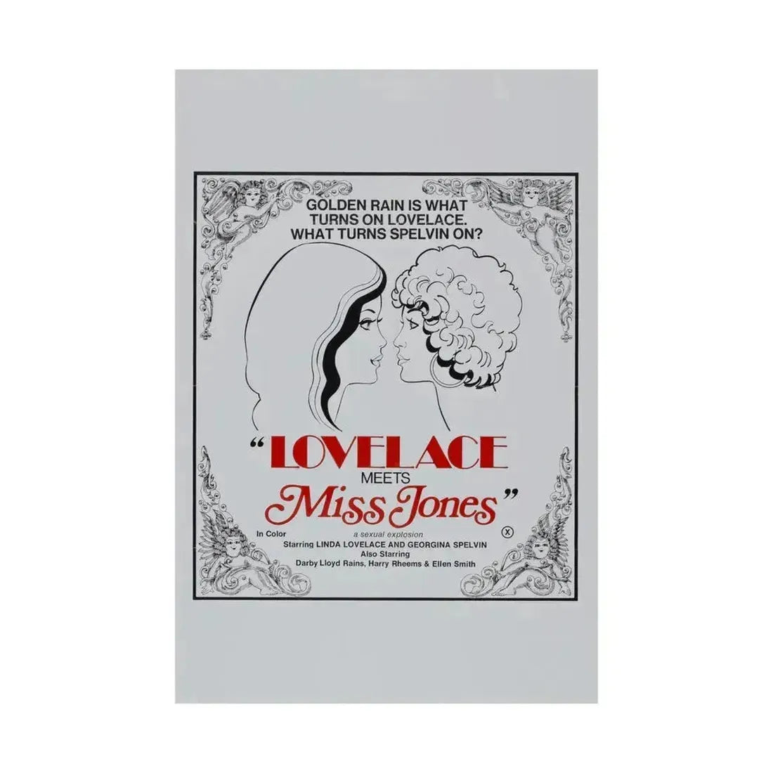 LOVELACE MEETS MISS JONES 1975 - Paper Movie Poster - The Sticker Space