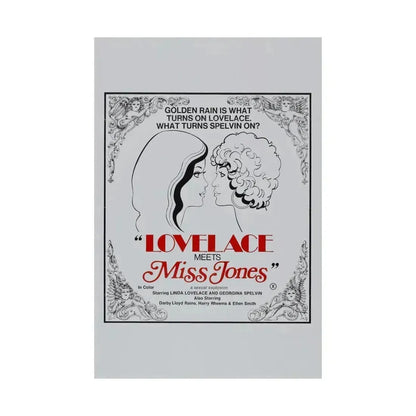 LOVELACE MEETS MISS JONES 1975 - Paper Movie Poster - The Sticker Space