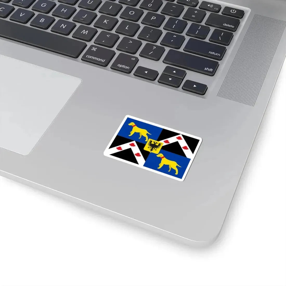 Lovendegem vlag (Belgium) STICKER Vinyl Kiss-Cut Decal - The Sticker Space