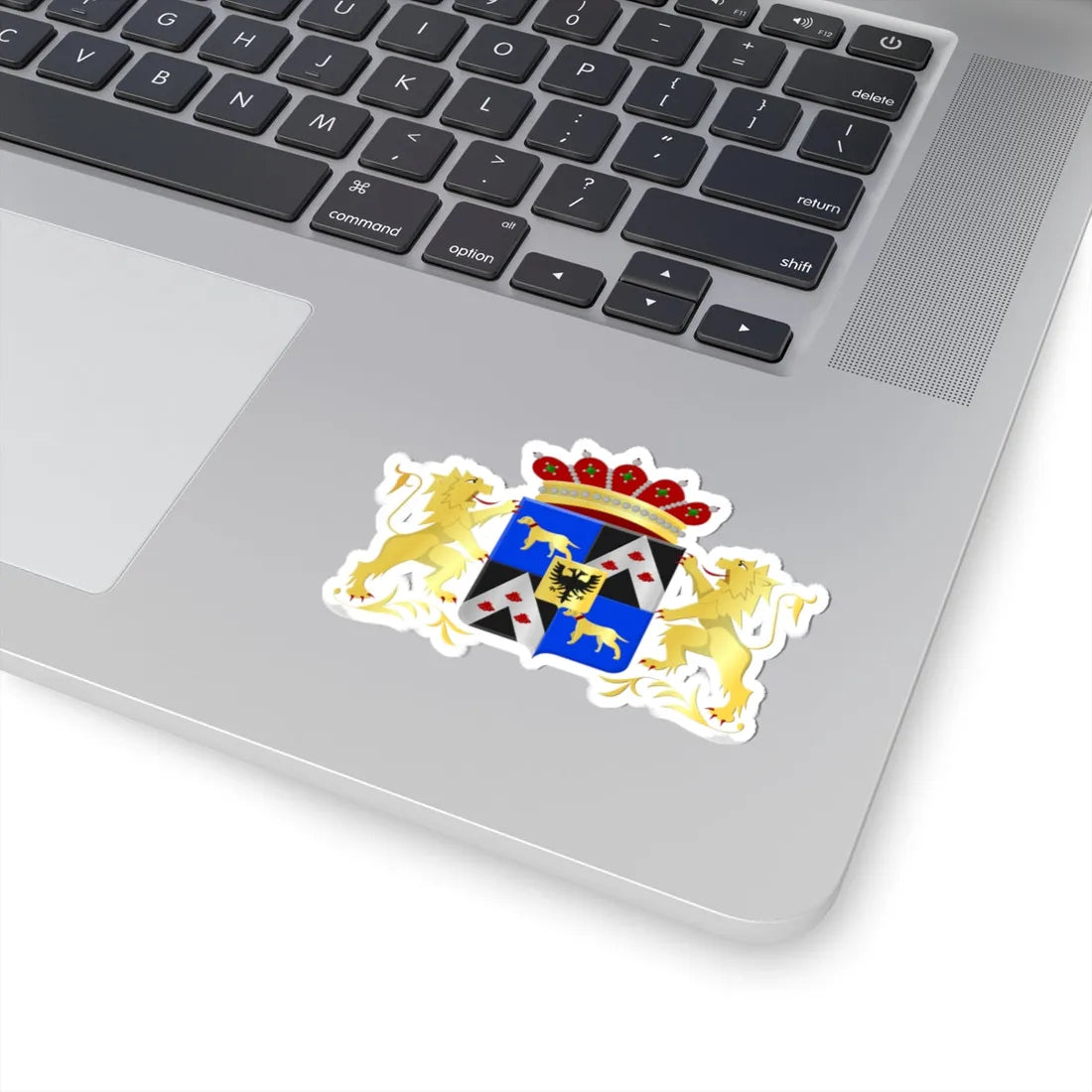 Lovendegem wapen (Belgium) (Coat of Arms) STICKER Vinyl Kiss-Cut Decal - The Sticker Space