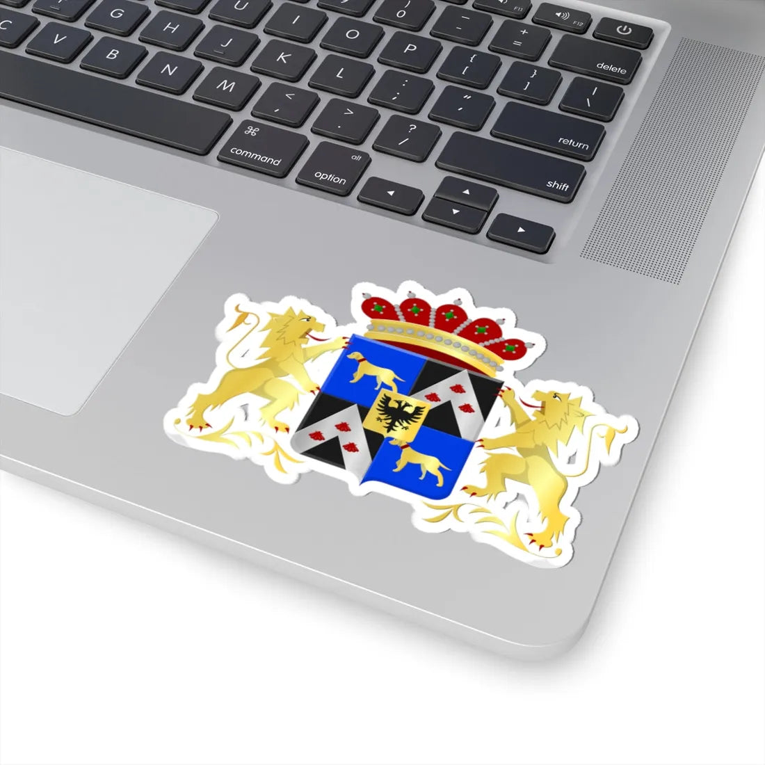 Lovendegem wapen (Belgium) (Coat of Arms) STICKER Vinyl Kiss-Cut Decal - The Sticker Space