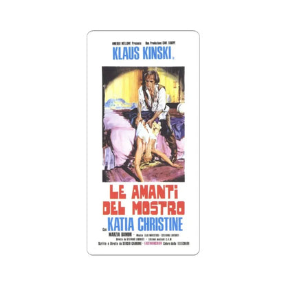 LOVER OF THE MONSTER 1974 Movie Poster - STICKER Vinyl Kiss-Cut Decal 2 Inch White - The Sticker Space