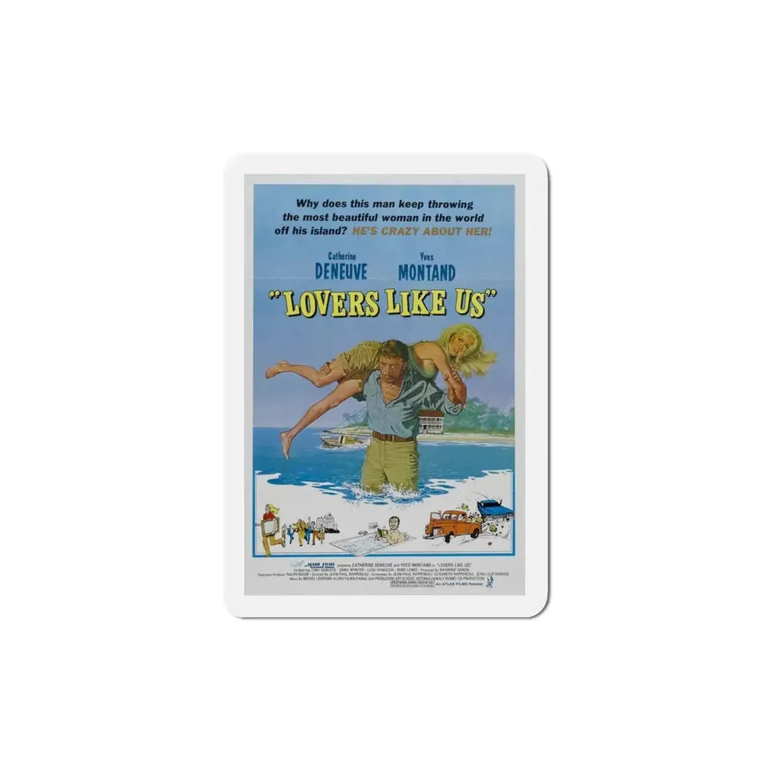Lovers Like Us 1977 Movie Poster Refrigerator Magnet 4 Inch - The Sticker Space
