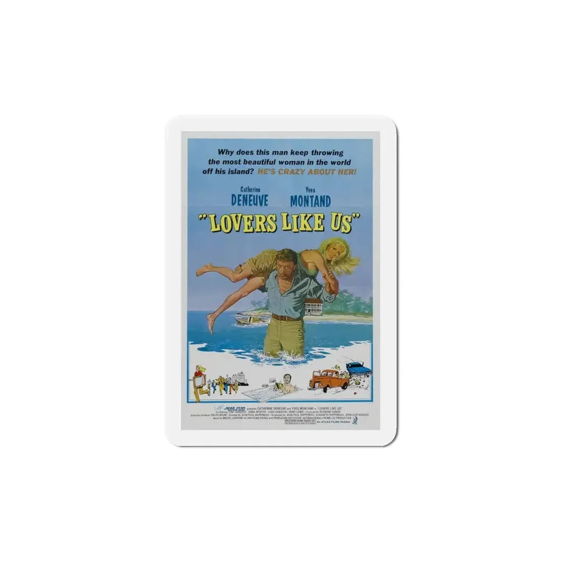 Lovers Like Us 1977 Movie Poster Refrigerator Magnet 6 Inch - The Sticker Space