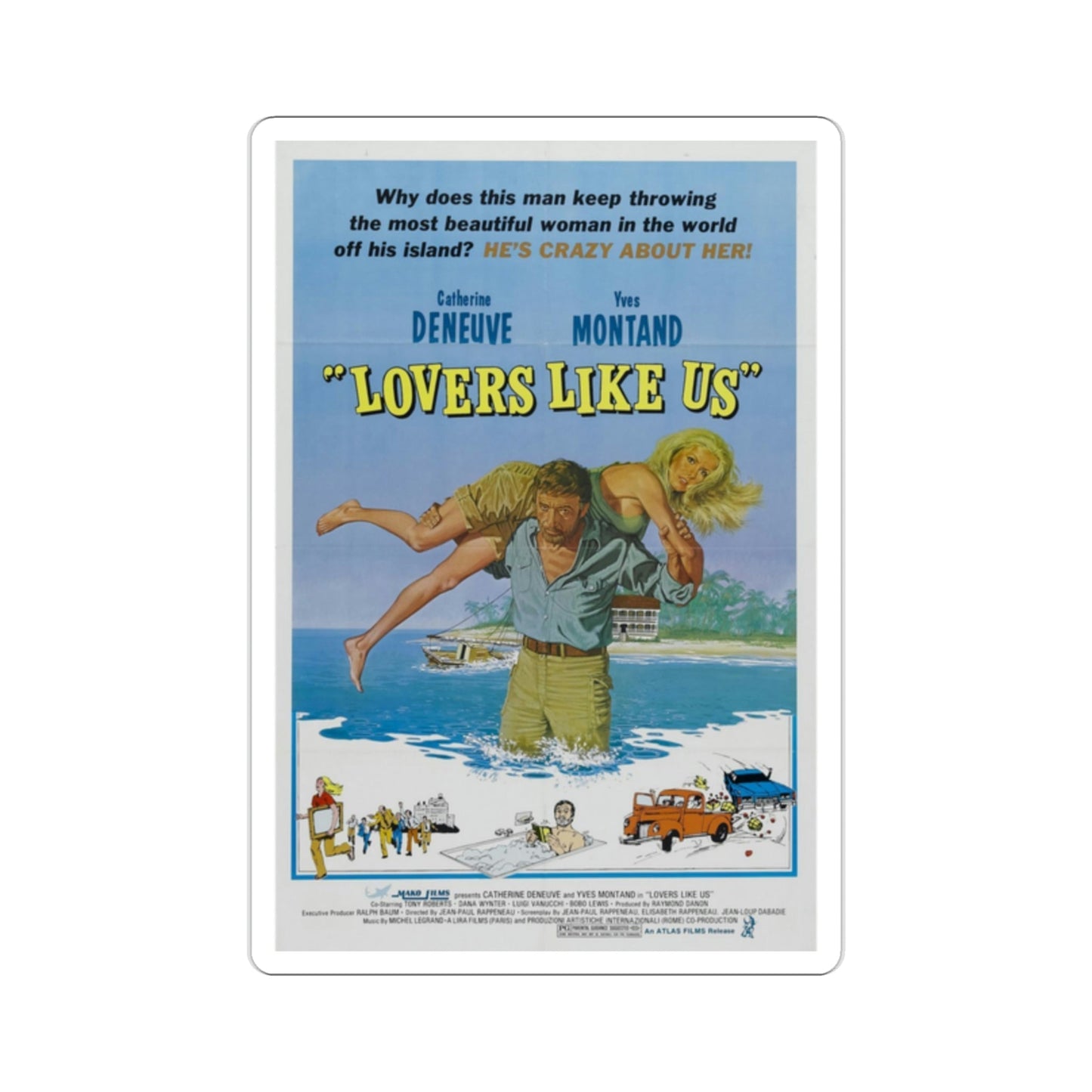 Lovers Like Us 1977 Movie Poster STICKER Vinyl Die-Cut Decal-2 Inch-The Sticker Space