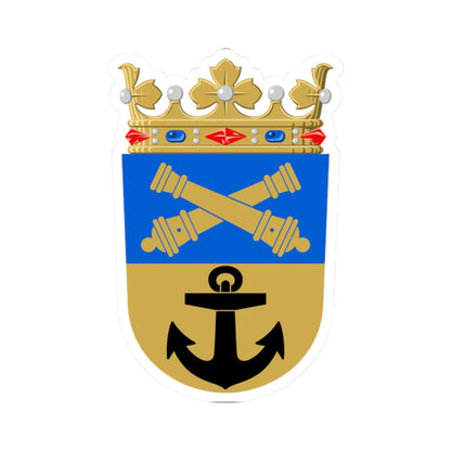 Loviisa.vaakuna (Finland) (Coat of Arms) STICKER Vinyl Kiss-Cut Decal 2 Inch White - The Sticker Space
