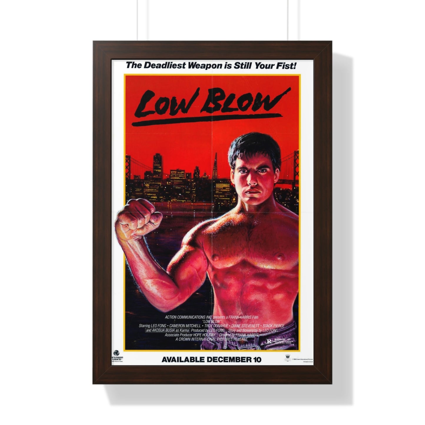 LOW BLOW (LOWBLOW) 1986 - Framed Movie Poster-16″ x 24″-The Sticker Space