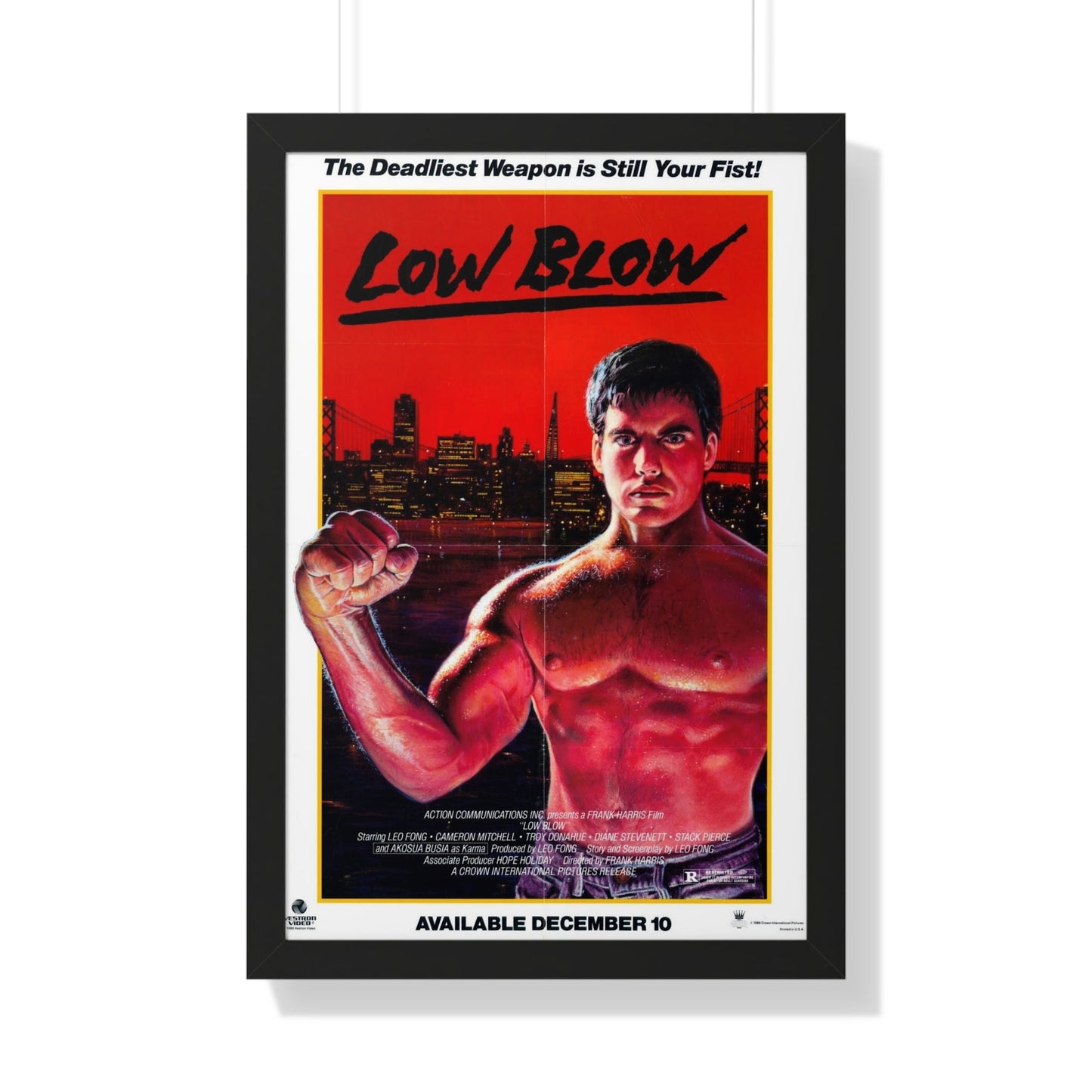 LOW BLOW (LOWBLOW) 1986 - Framed Movie Poster-20" x 30"-The Sticker Space