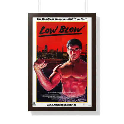 LOW BLOW (LOWBLOW) 1986 - Framed Movie Poster 20" x 30" Walnut - The Sticker Space