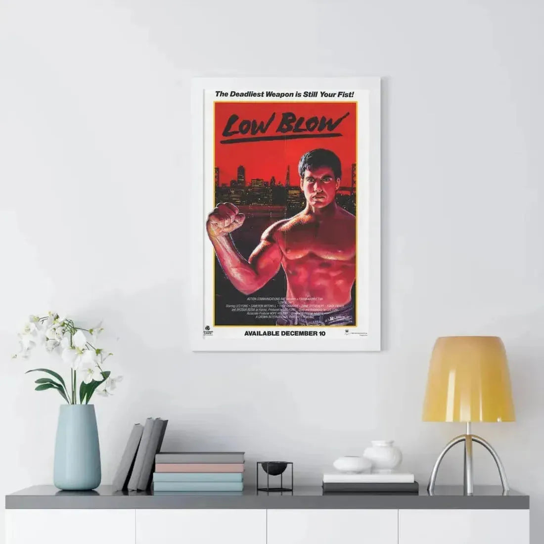 LOW BLOW (LOWBLOW) 1986 - Framed Movie Poster - The Sticker Space