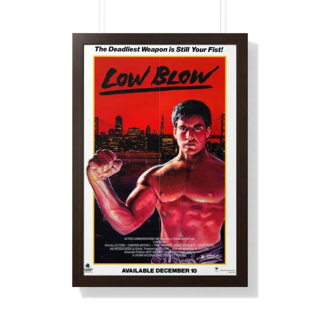 LOW BLOW (LOWBLOW) 1986 - Framed Movie Poster - The Sticker Space