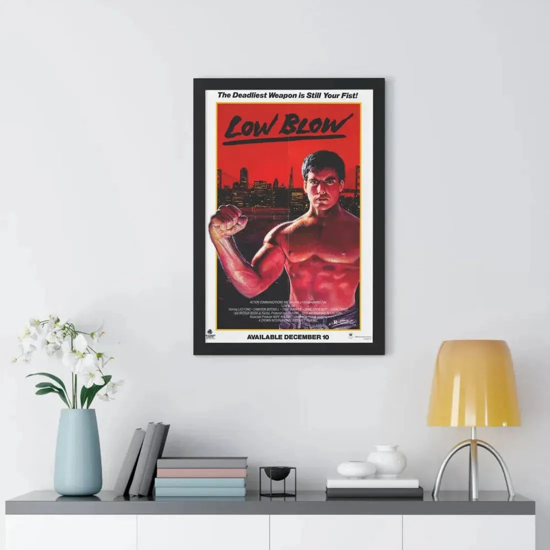 LOW BLOW (LOWBLOW) 1986 - Framed Movie Poster - The Sticker Space