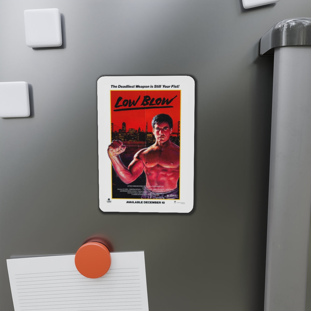 LOW BLOW (LOWBLOW) 1986 Movie Poster - Refrigerator Magnet-The Sticker Space