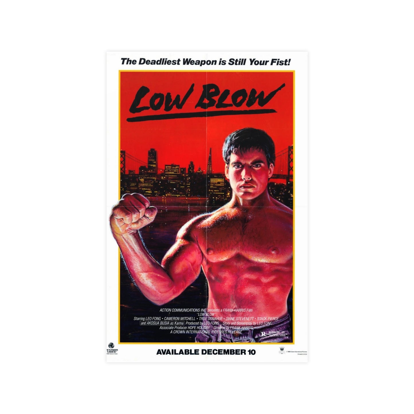 LOW BLOW (LOWBLOW) 1986 - Paper Movie Poster-11″ x 17″ (Vertical)-The Sticker Space