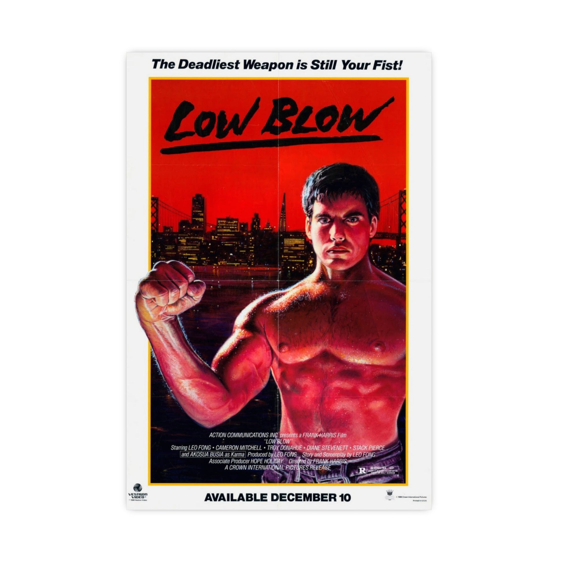 LOW BLOW (LOWBLOW) 1986 - Paper Movie Poster-16″ x 24″ (Vertical)-The Sticker Space