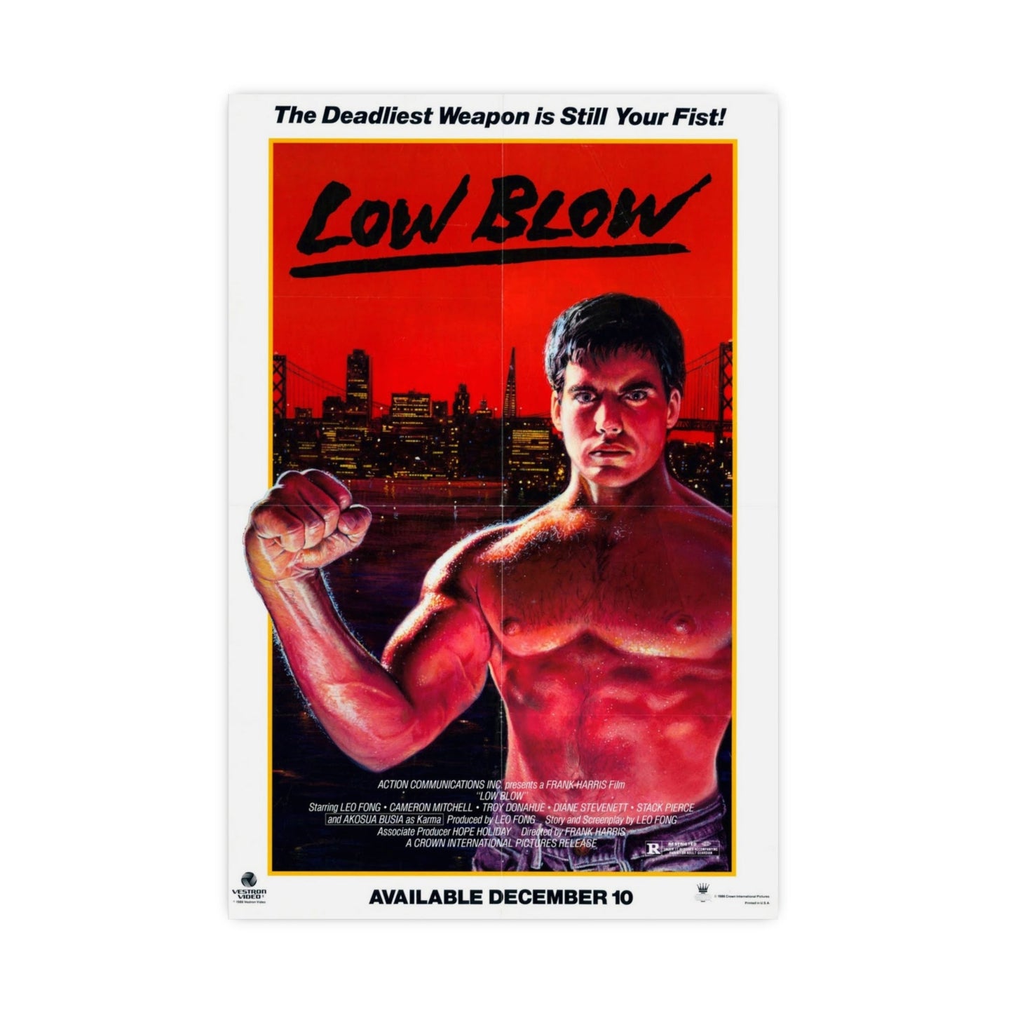 LOW BLOW (LOWBLOW) 1986 - Paper Movie Poster-20″ x 30″ (Vertical)-The Sticker Space
